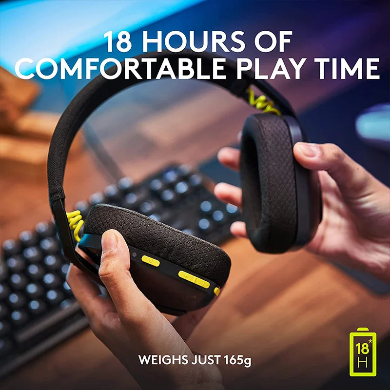 G435 Wireless Gaming Headset – Bluetooth & LIGHTSPEED, Surround Sound, Over-Ear for PC & Laptop