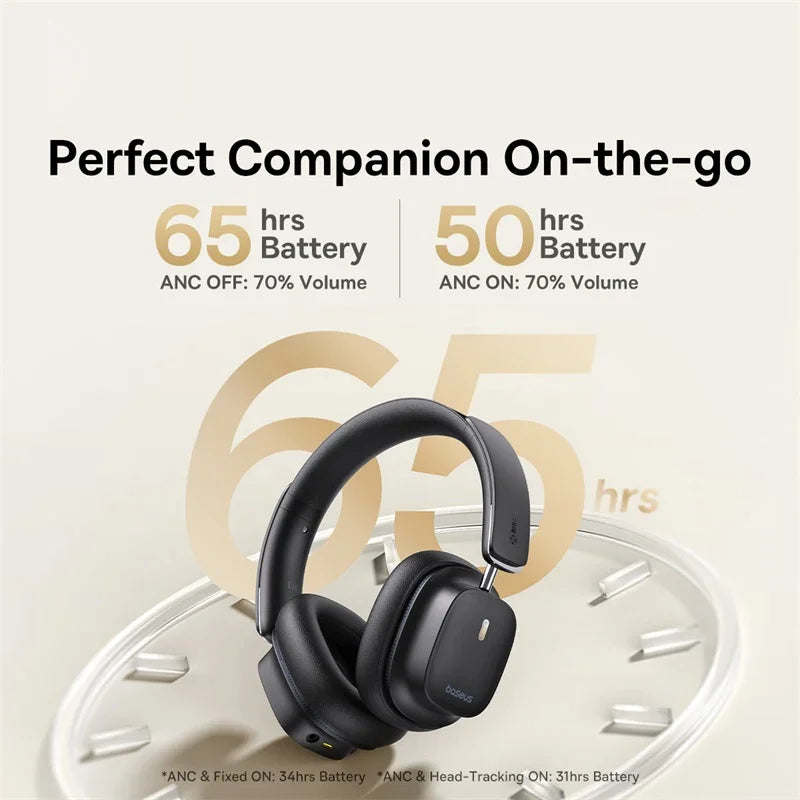 Bowie 30 Max Hi-Res Wireless Headphones – LDAC, 45dB ANC, Over-Ear, 3D Spatial Sound