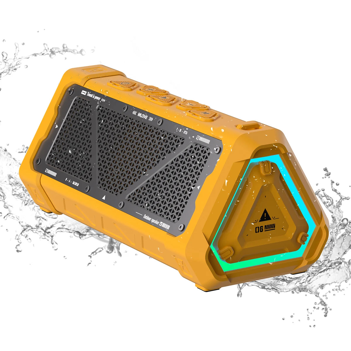 P3 40W Bluetooth 5.3 Speaker – Deep Sound, Splash-Proof, SD Card Ready