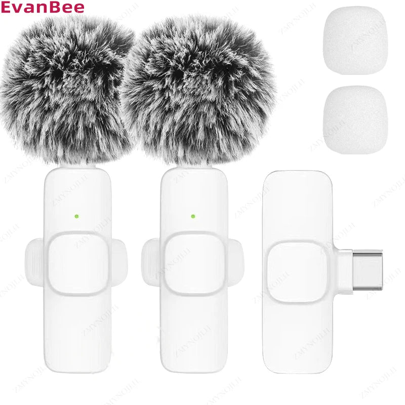 Wireless Lavalier Microphone – Mini Clip-On Mic for iPhone, Android, PC, Camera & Gaming