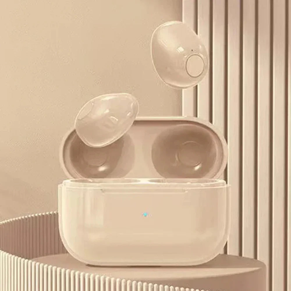 Invisible Mini TWS Earbuds – Bluetooth 5.2, Noise Reduction, In-Ear Sleep Fit