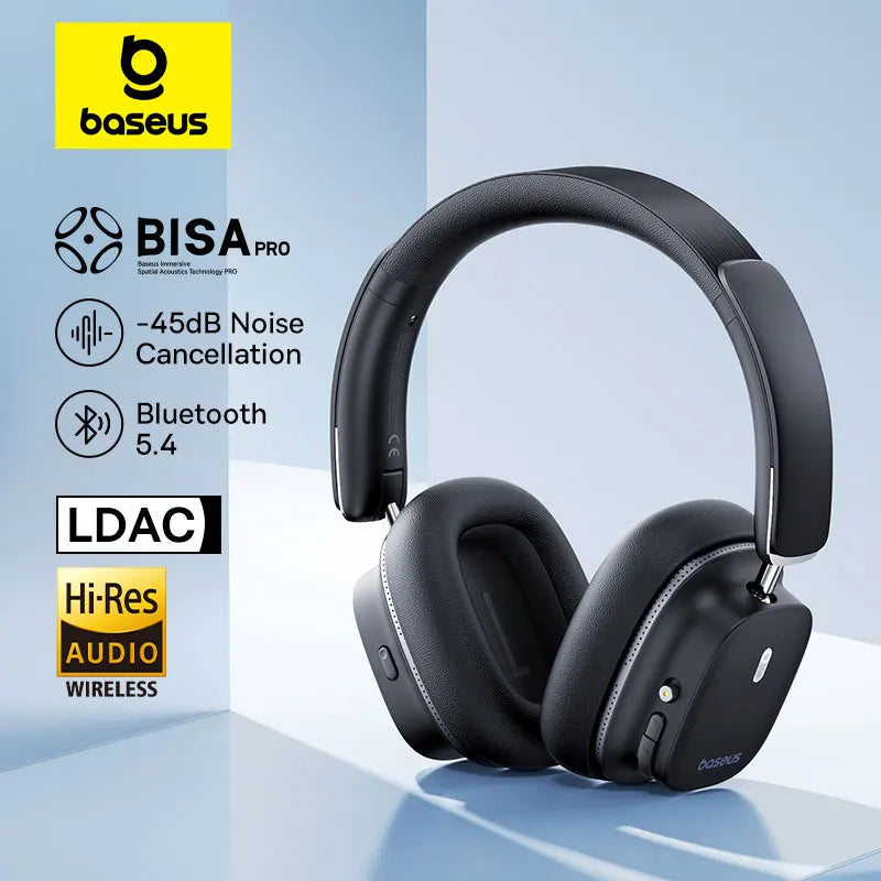 Bowie 30 Max Hi-Res Wireless Headphones – LDAC, 45dB ANC, Over-Ear, 3D Spatial Sound