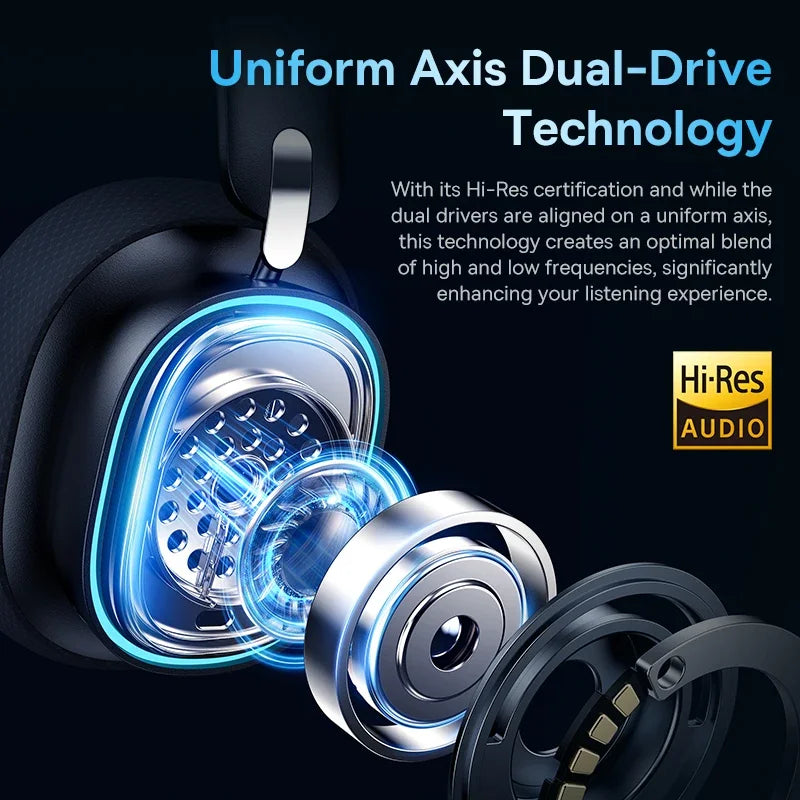 GH02 Wireless Gaming Headset – RGB, 40mm Drivers, Mic & 3-Way Connection