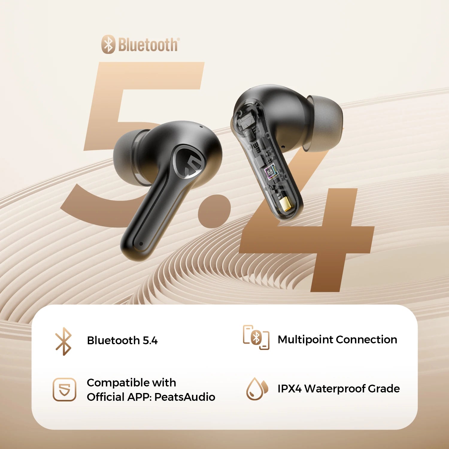 T3 Pro Wireless Earbuds – ANC, 4 Mics, Bluetooth 5.4 & Multipoint