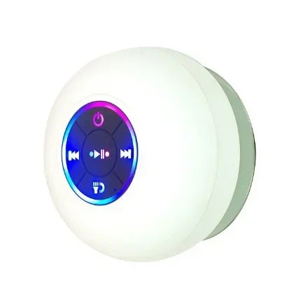 Mini Waterproof Bluetooth Speaker – LED, Suction Cup, Portable Shower & Outdoor Use