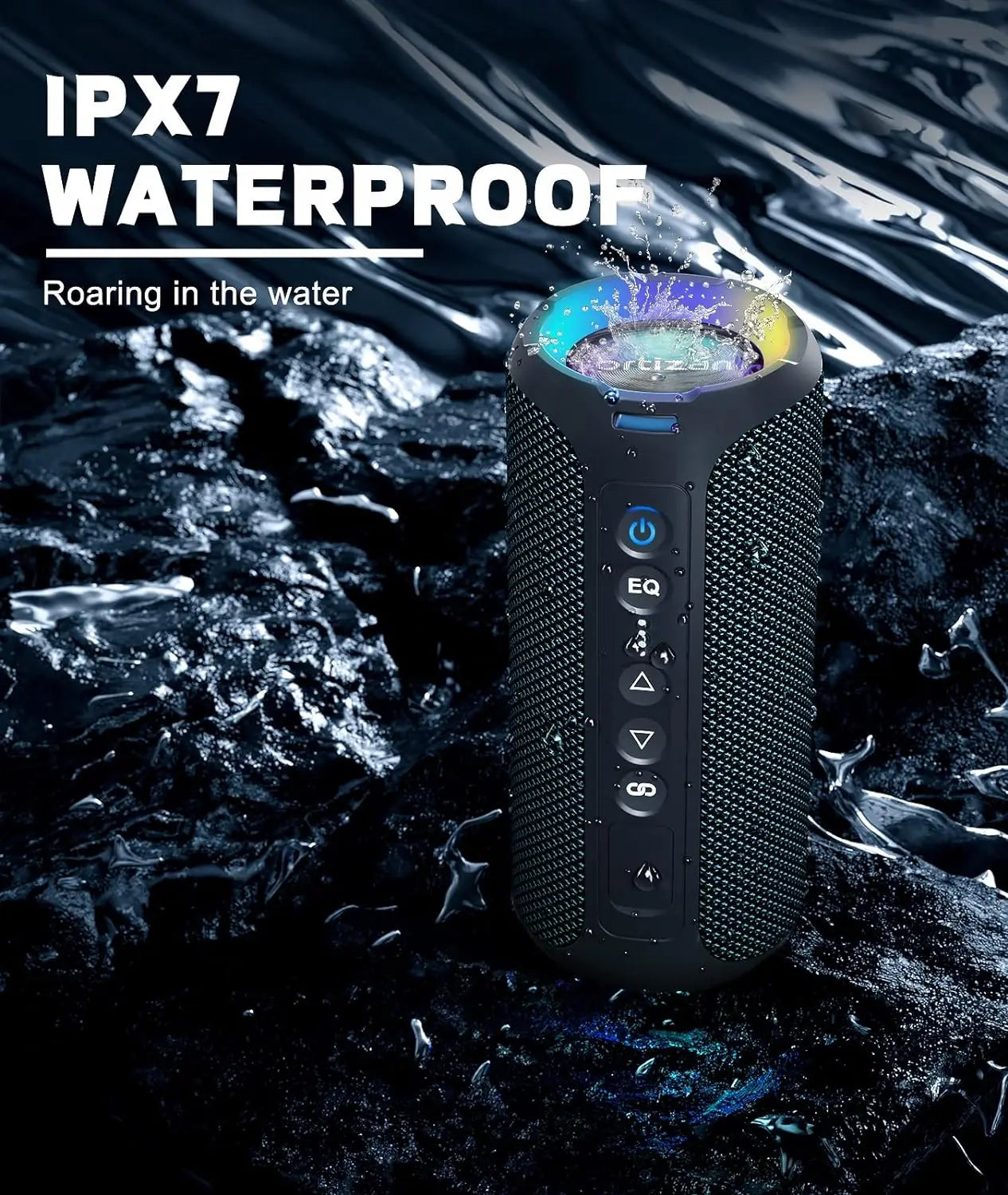 X8 Pro Bluetooth Speaker – 40W Bass, 30H Playtime & Epic Light Show