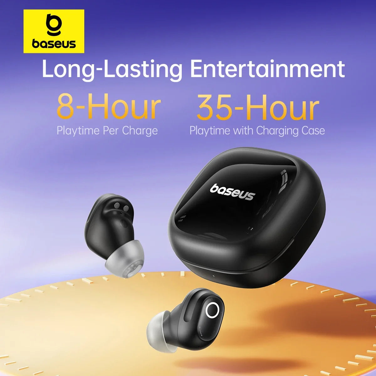 Bass BD1 Mini Earbuds – 38H Playtime, Bluetooth 5.4, IP55 Waterproof