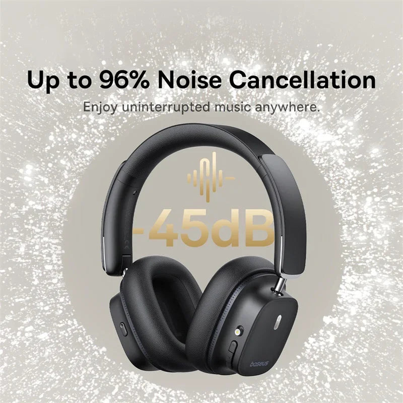 Bowie 30 Max Hi-Res Wireless Headphones – LDAC, 45dB ANC, Over-Ear, 3D Spatial Sound