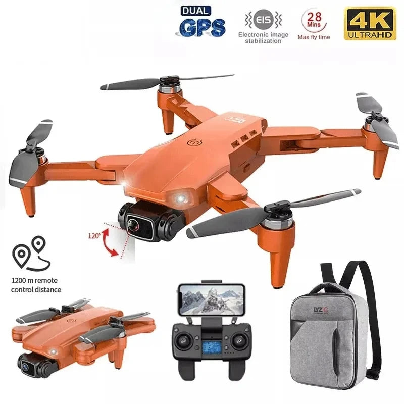 Drone L900 Pro 4K GPS 5G WiFi FPV Brushless Foldable Quadcopter with Dual HD Camera & 1.2KM Range