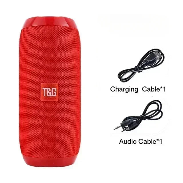 Portable Waterproof Bluetooth Speaker with Subwoofer – Outdoor Stereo Sound, FM Radio & TF Card Support
