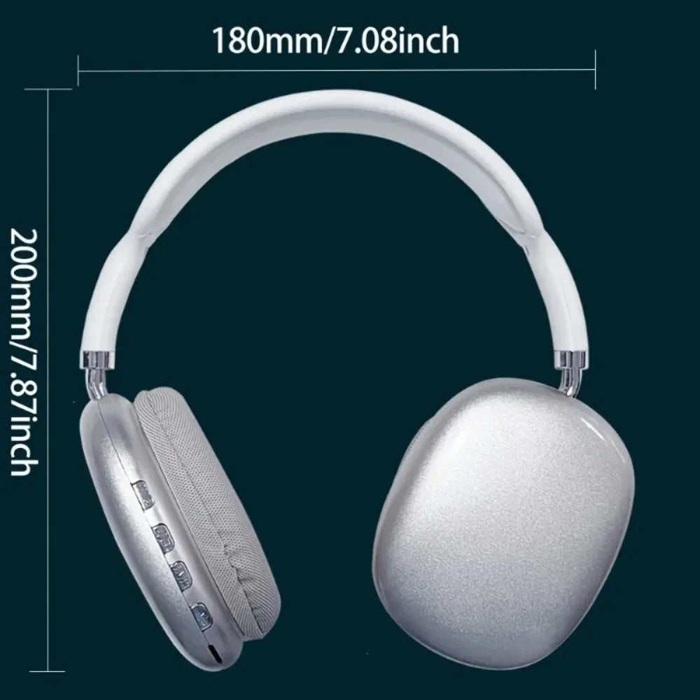 P9 Wireless Bluetooth Headphones – Noise Cancelling Over-Ear with Mic for Gaming & Apple