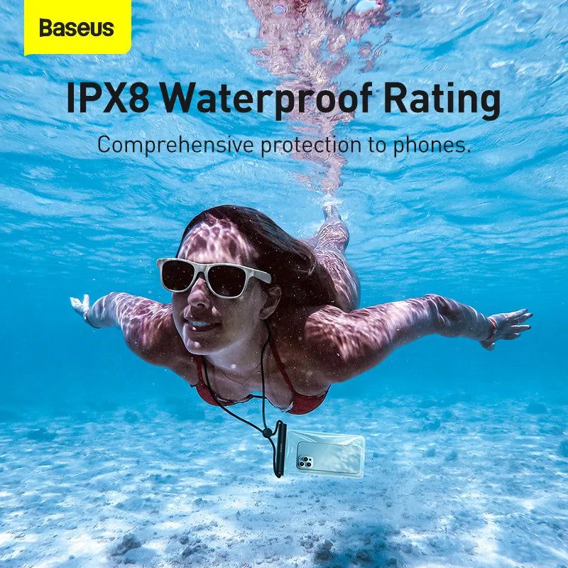 Universal Waterproof Phone Case – IPX8 Certified Dry Bag Pouch for iPhone 12 Pro Max, Samsung, Xiaomi & More (Up to 7.2")
