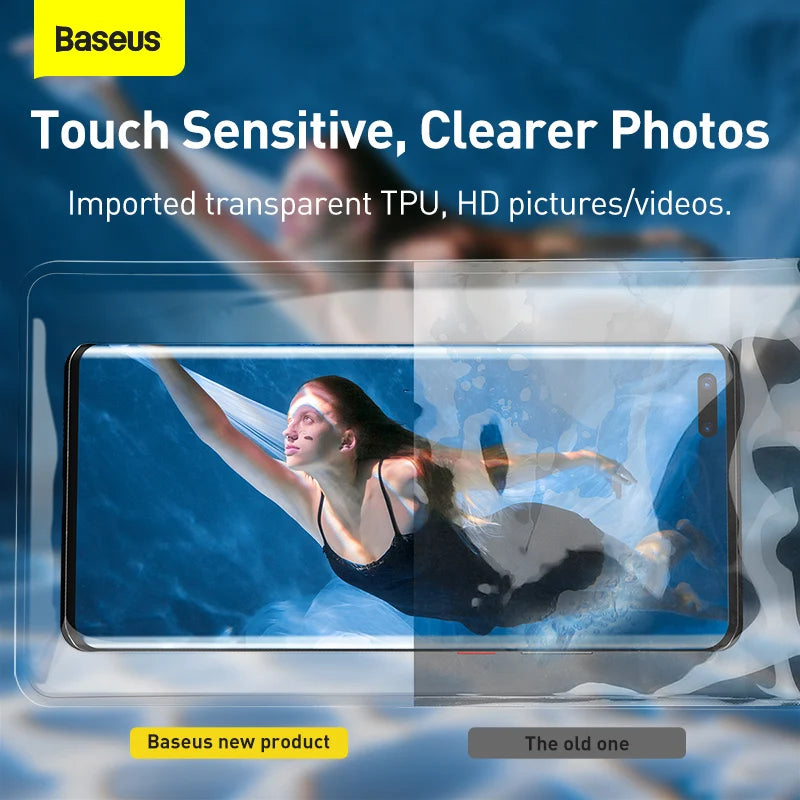 Universal Waterproof Phone Case – IPX8 Certified Dry Bag Pouch for iPhone 12 Pro Max, Samsung, Xiaomi & More (Up to 7.2")