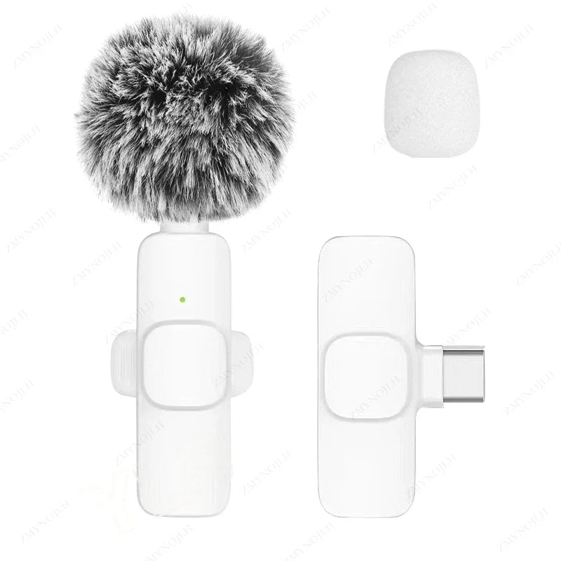 Wireless Lavalier Microphone – Mini Clip-On Mic for iPhone, Android, PC, Camera & Gaming