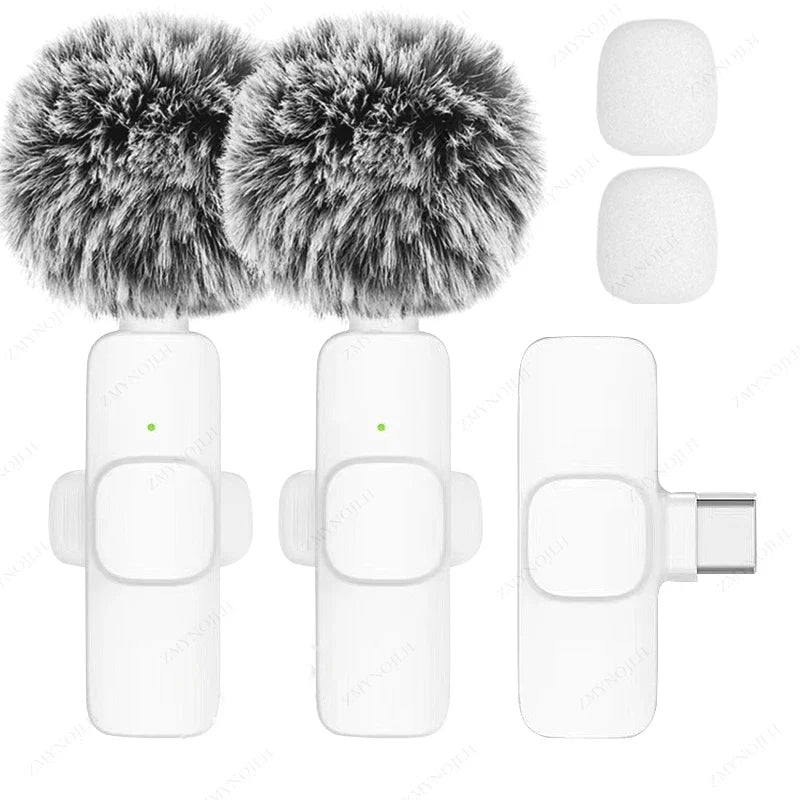 Wireless Lavalier Microphone – Mini Clip-On Mic for iPhone, Android, PC, Camera & Gaming