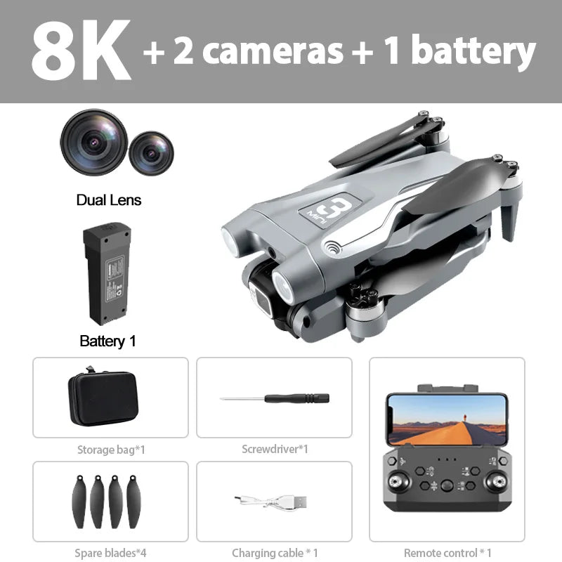 Xiaomi Z908 MAX 8K Drone with 3-Way Obstacle Avoidance & 4K Camera