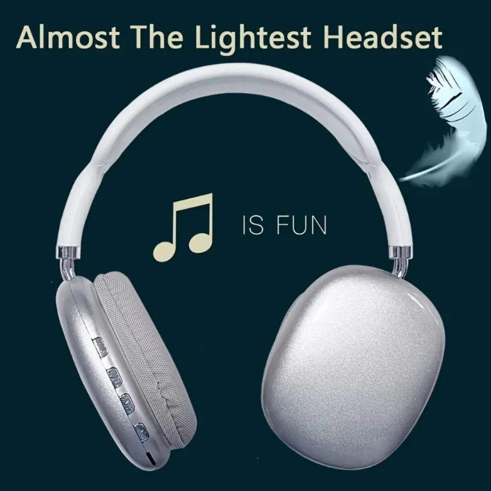 P9 Wireless Bluetooth Headphones – Noise Cancelling Over-Ear with Mic for Gaming & Apple