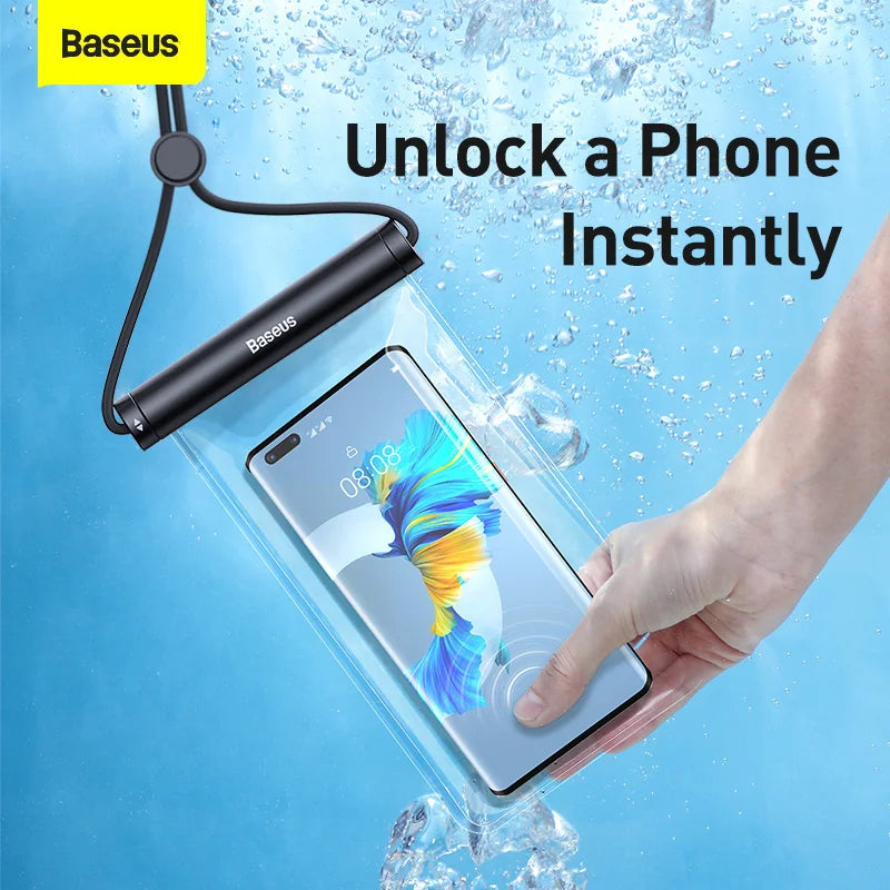 Universal Waterproof Phone Case – IPX8 Certified Dry Bag Pouch for iPhone 12 Pro Max, Samsung, Xiaomi & More (Up to 7.2")
