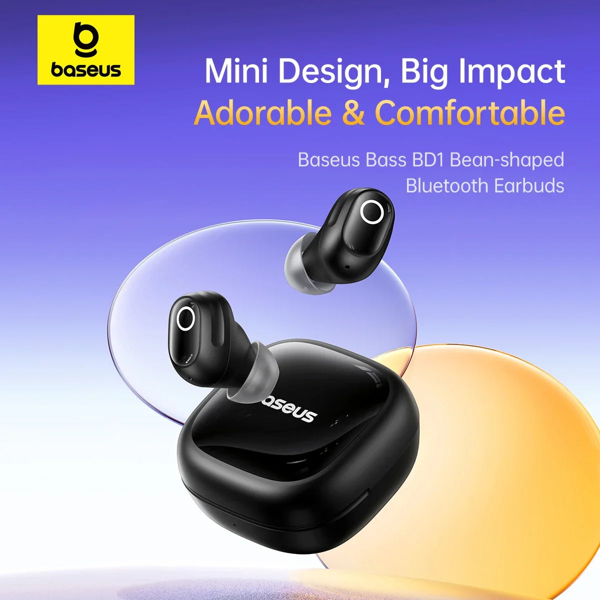 Bass BD1 Mini Earbuds – 38H Playtime, Bluetooth 5.4, IP55 Waterproof