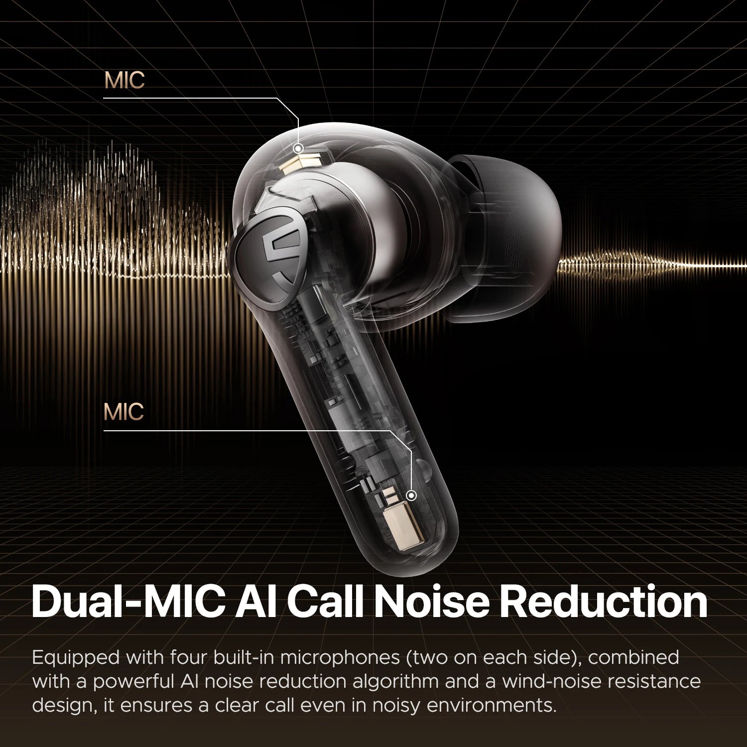 T3 Pro Wireless Earbuds – ANC, 4 Mics, Bluetooth 5.4 & Multipoint
