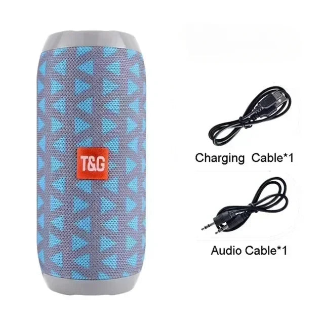 Portable Waterproof Bluetooth Speaker with Subwoofer – Outdoor Stereo Sound, FM Radio & TF Card Support