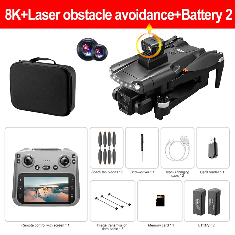 Xiaomi V198MAX 8K Drone – Foldable, FPV, Laser Obstacle Avoidance