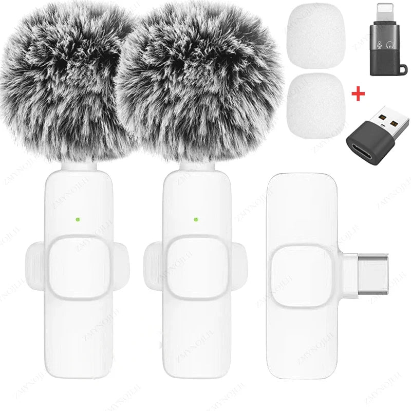 Wireless Lavalier Microphone – Mini Clip-On Mic for iPhone, Android, PC, Camera & Gaming