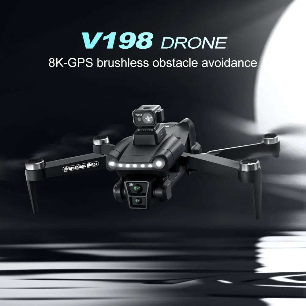 8K Pro GPS Drone with HD Camera, Foldable Design & Obstacle Avoidance