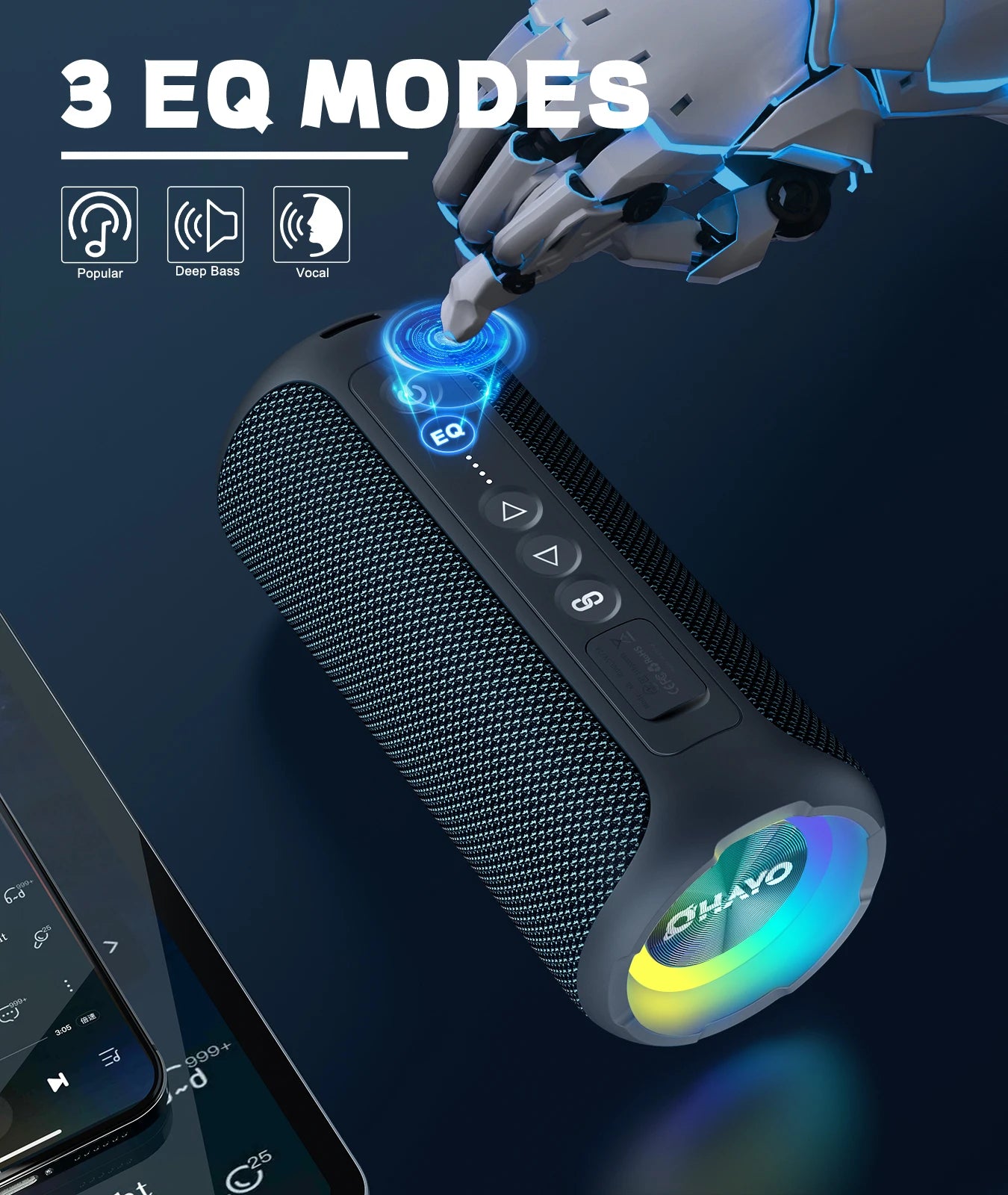X8 Pro Bluetooth Speaker – 40W Bass, 30H Playtime & Epic Light Show