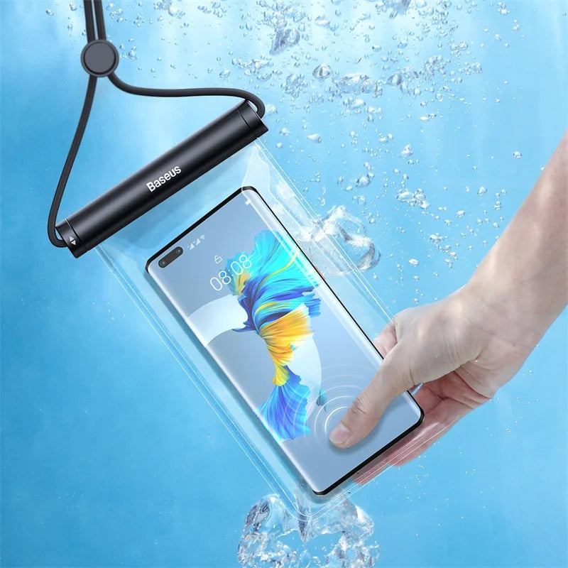 Universal Waterproof Phone Case – IPX8 Certified Dry Bag Pouch for iPhone 12 Pro Max, Samsung, Xiaomi & More (Up to 7.2")