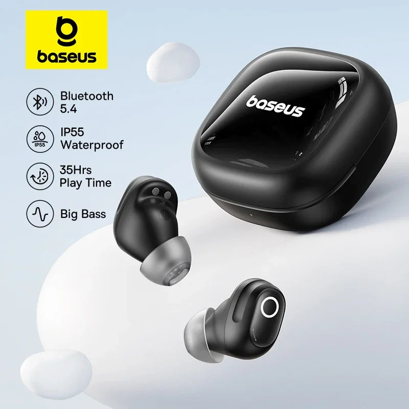 Bass BD1 Mini Earbuds – 38H Playtime, Bluetooth 5.4, IP55 Waterproof