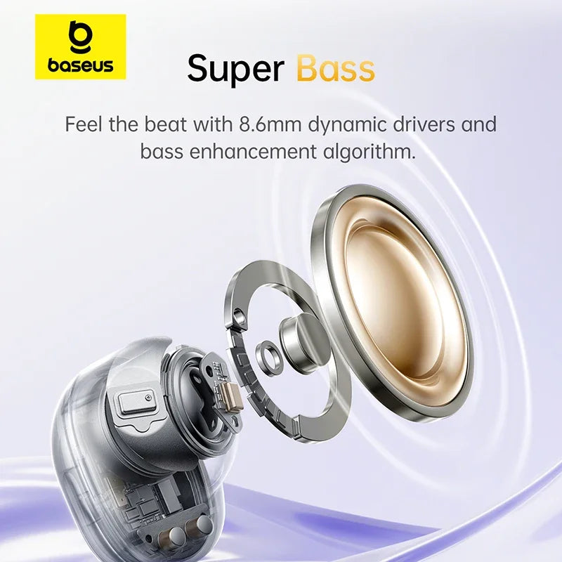 Bass BD1 Mini Earbuds – 38H Playtime, Bluetooth 5.4, IP55 Waterproof