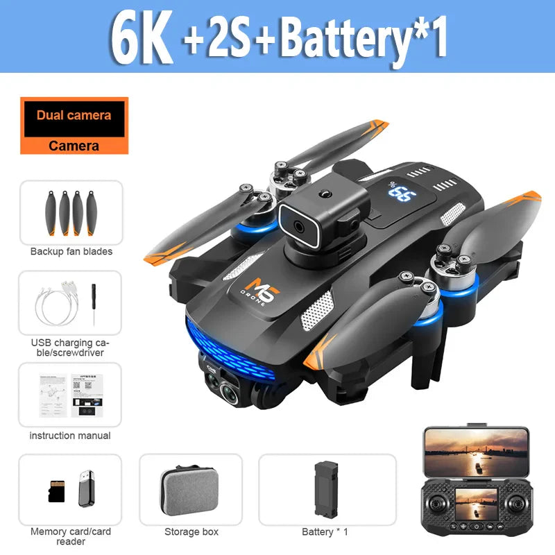 Xiaomi M6 8K Drone with Screen Remote, 5G FPV & 4K HD Camera