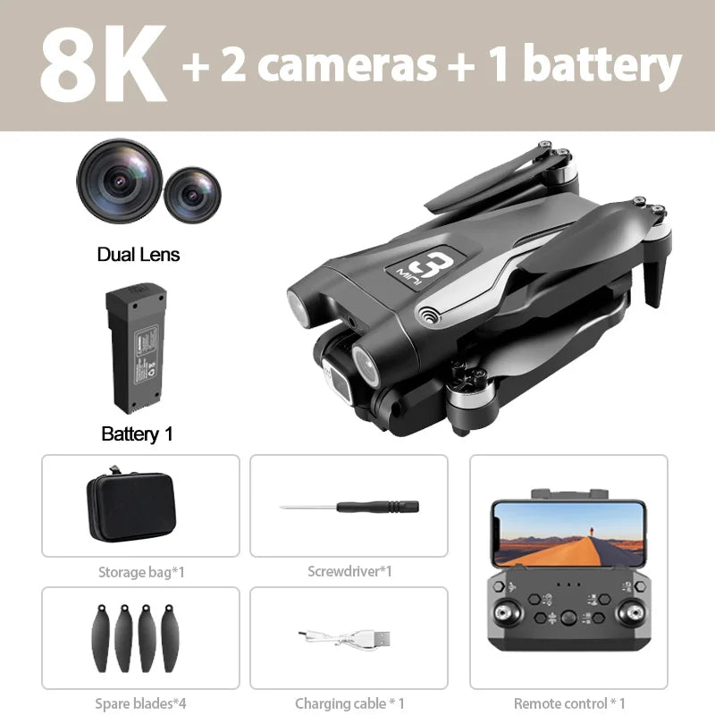 Xiaomi Z908 MAX 8K Drone with 3-Way Obstacle Avoidance & 4K Camera