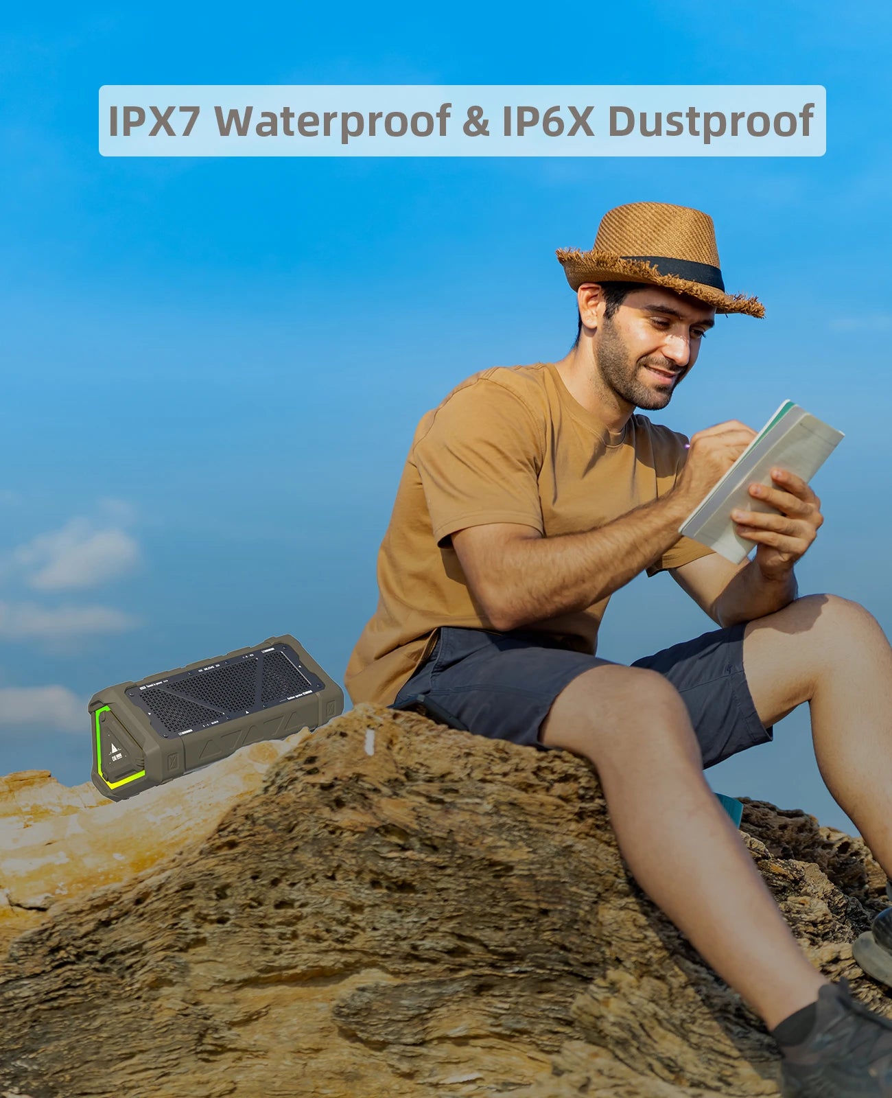 P3 40W Bluetooth 5.3 Speaker – Deep Sound, Splash-Proof, SD Card Ready