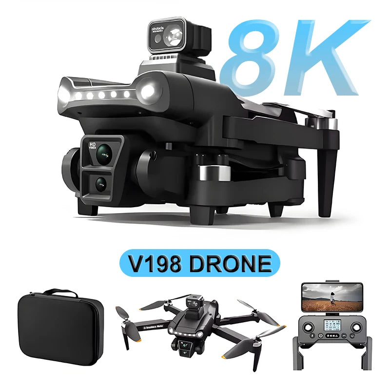 8K Pro GPS Drone with HD Camera, Foldable Design & Obstacle Avoidance