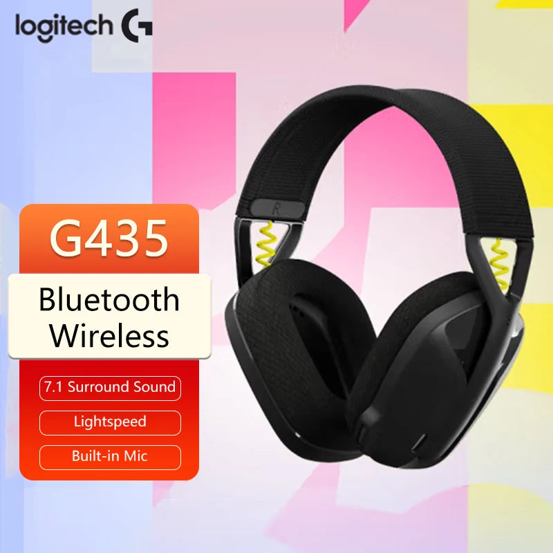 G435 Wireless Gaming Headset – Bluetooth & LIGHTSPEED, Surround Sound, Over-Ear for PC & Laptop