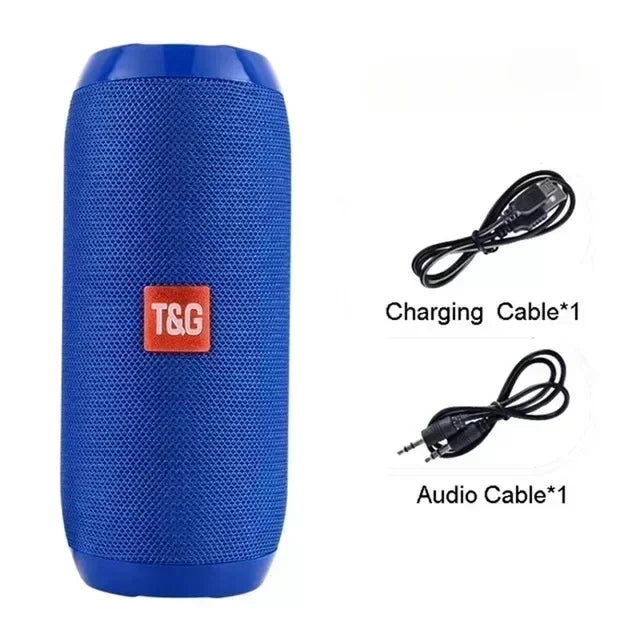 Portable Waterproof Bluetooth Speaker with Subwoofer – Outdoor Stereo Sound, FM Radio & TF Card Support